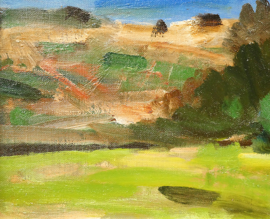 高橋北修「大雪山遠望」油絵・F4号 拡大画像3