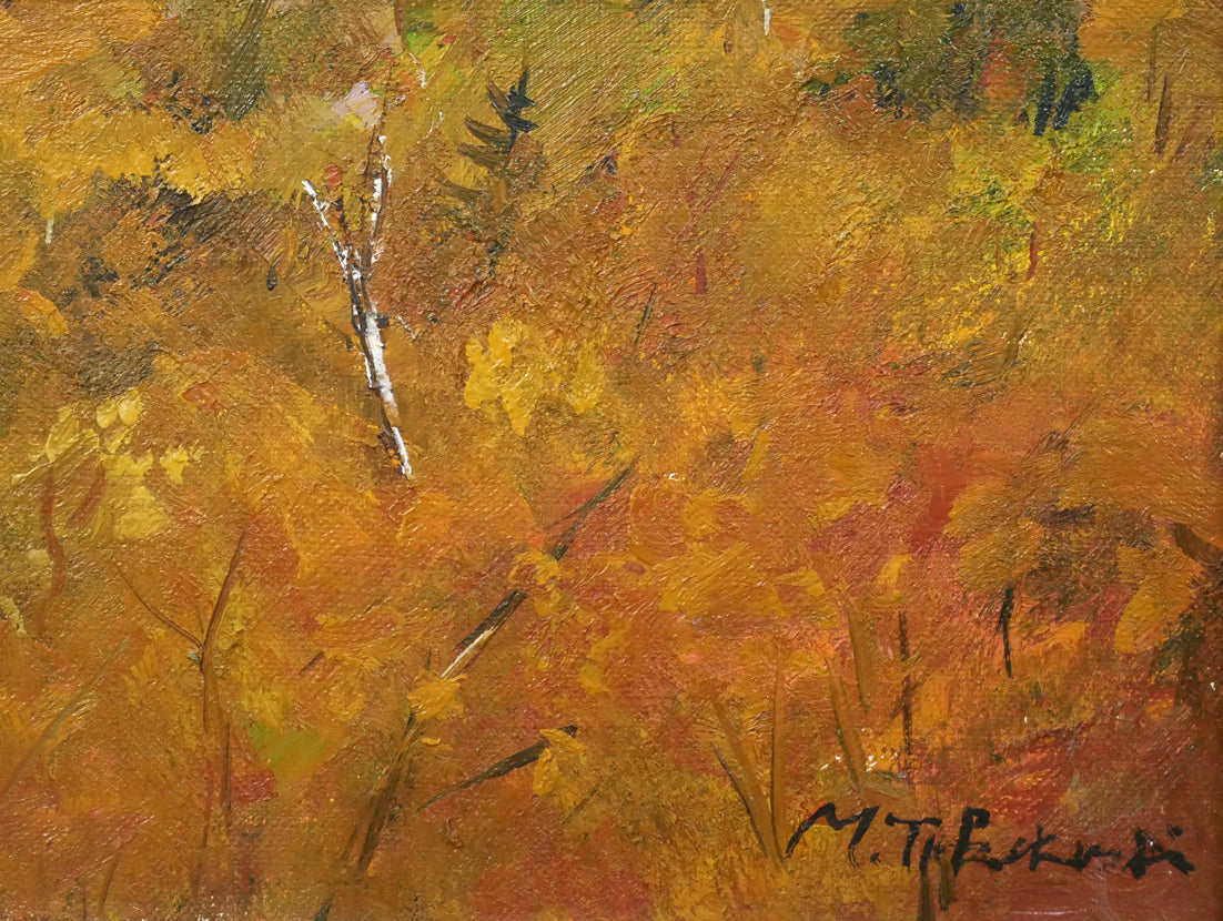 高橋益之「大雪山」油絵・F6号 拡大画像4