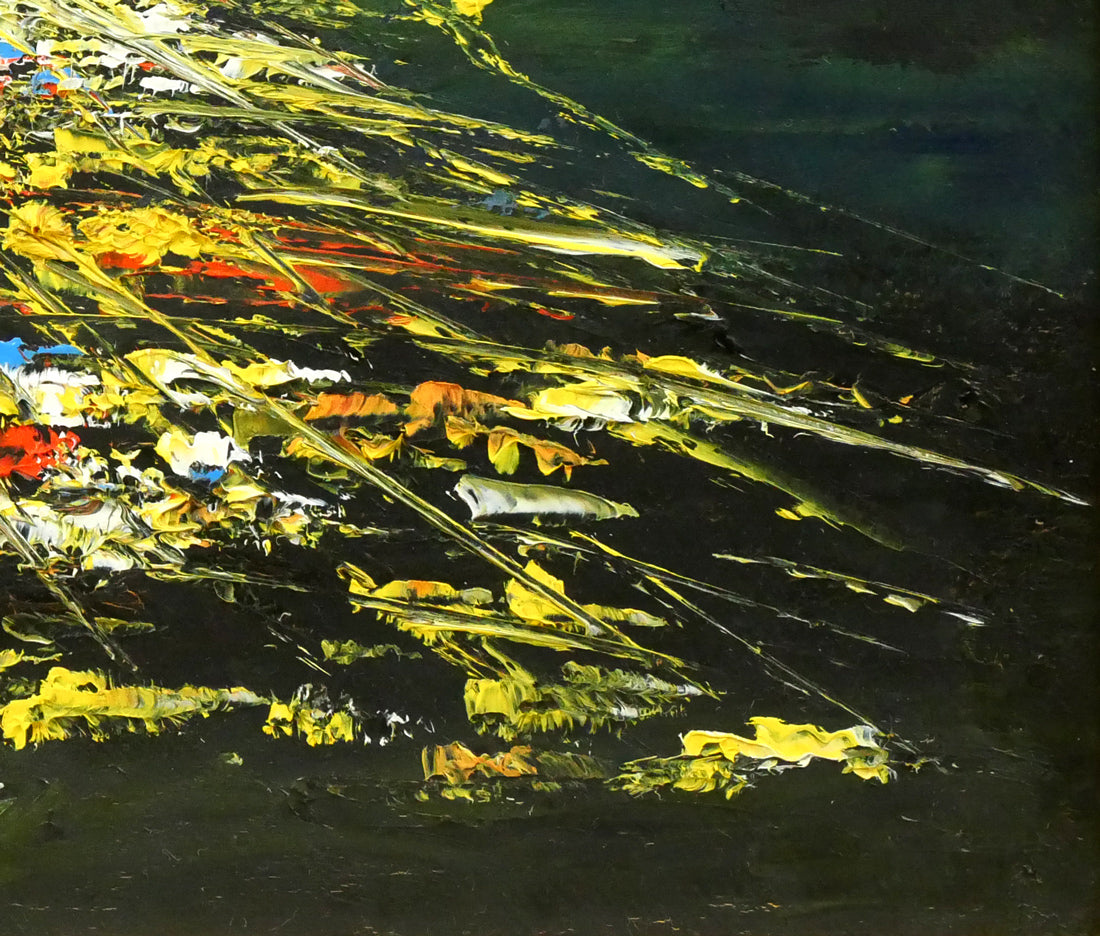 高橋哲夫「函館夜景」油絵・F4号 拡大画像4