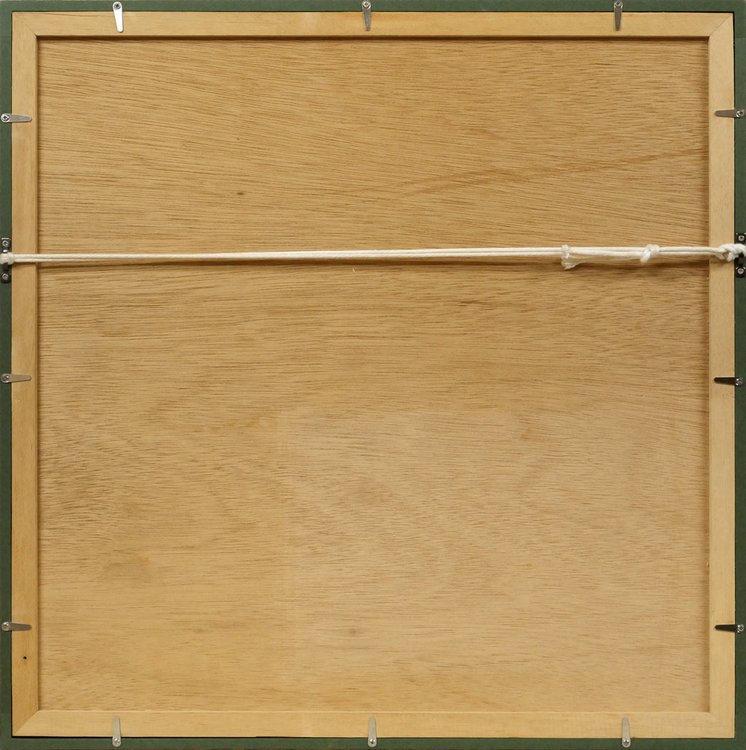 高橋シュウ「Tulips」銅版画 額縁裏側画像