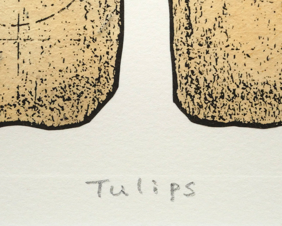高橋シュウ「Tulips」銅版画 作品タイトル