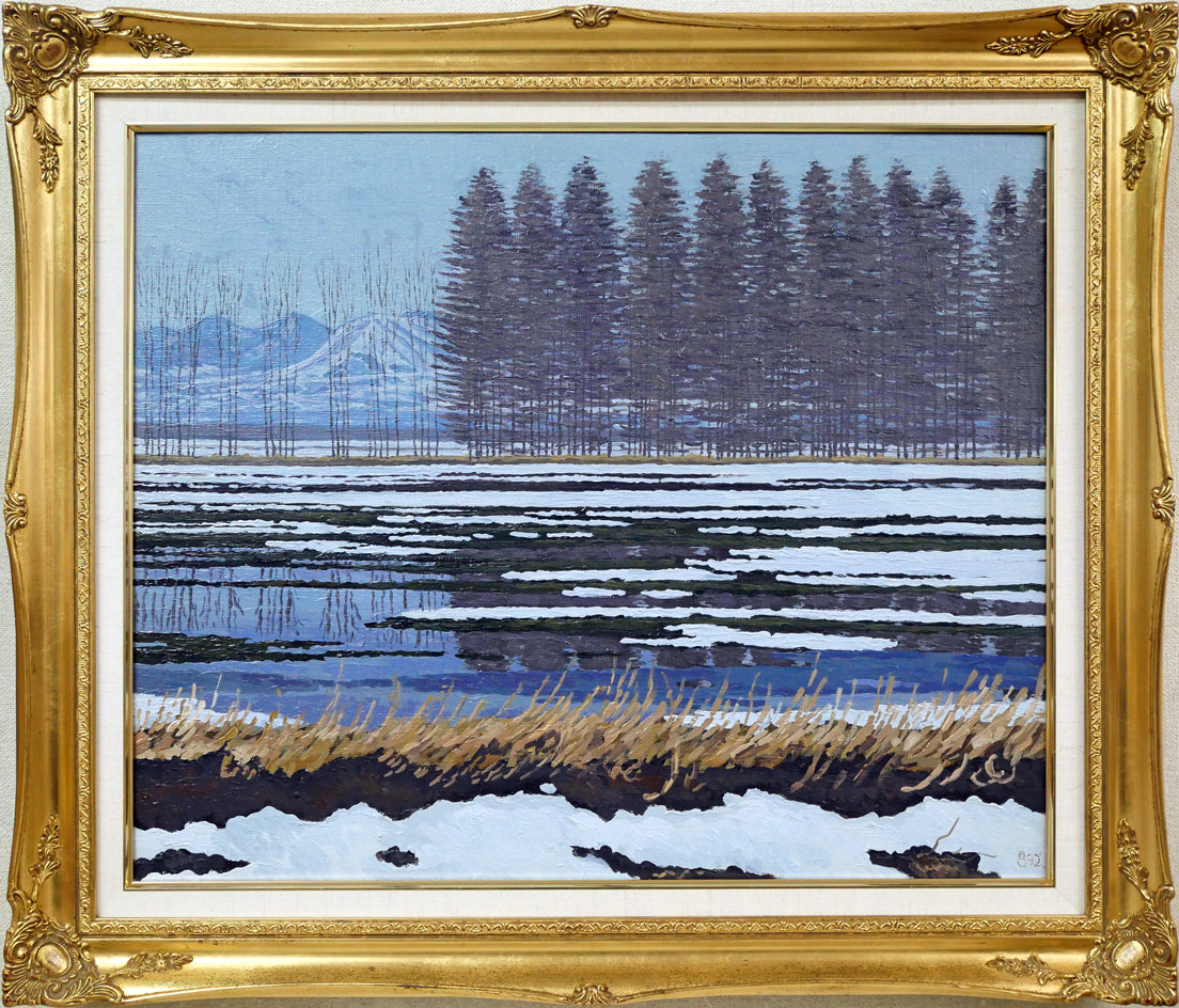 高橋幸男「十勝風景」油絵・F12号