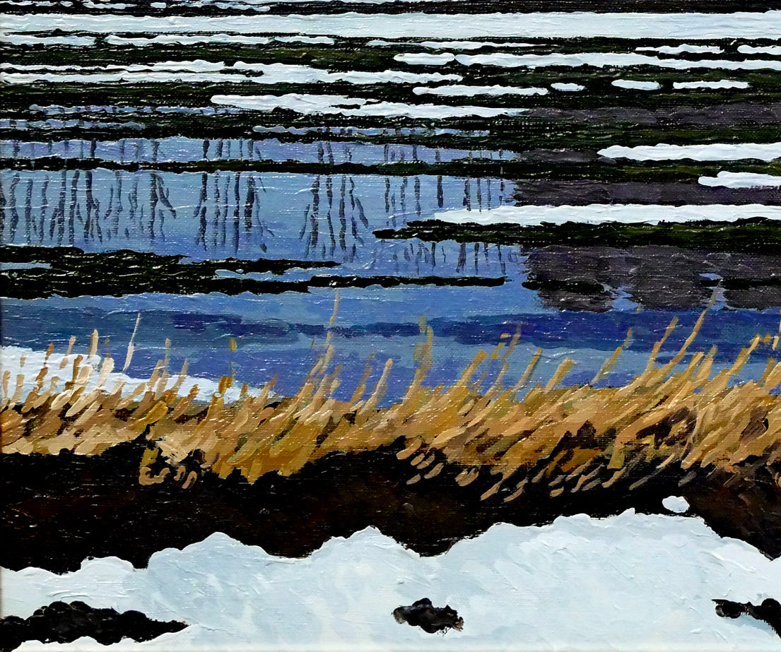 高橋幸男「十勝風景」油絵・F12号 拡大画像3