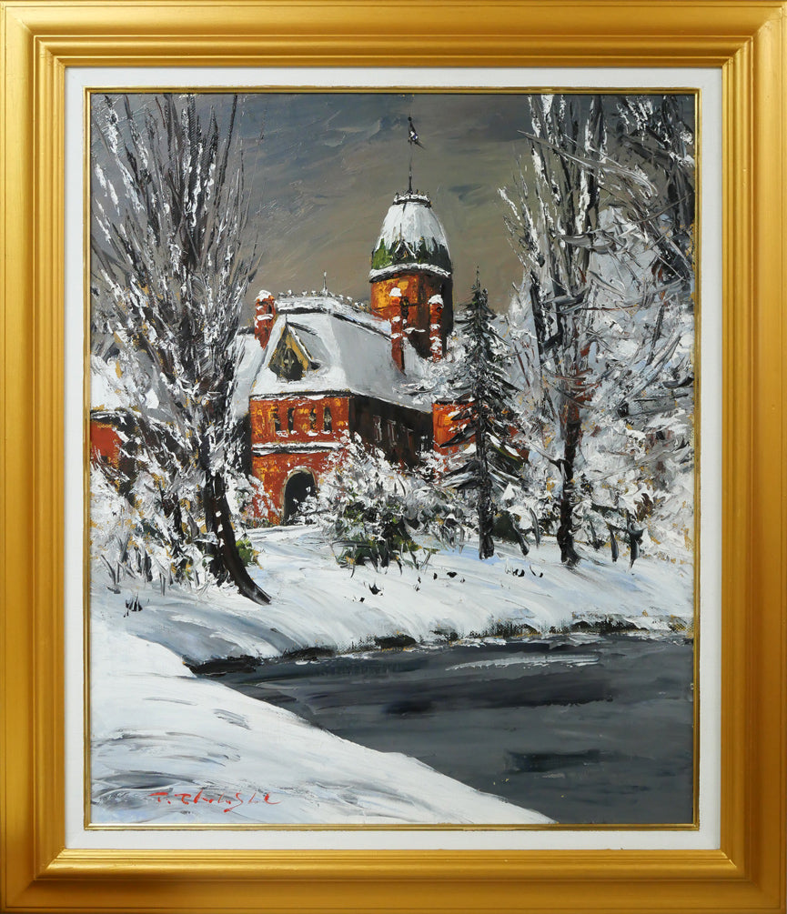 高橋哲夫「道庁」油絵・F20号