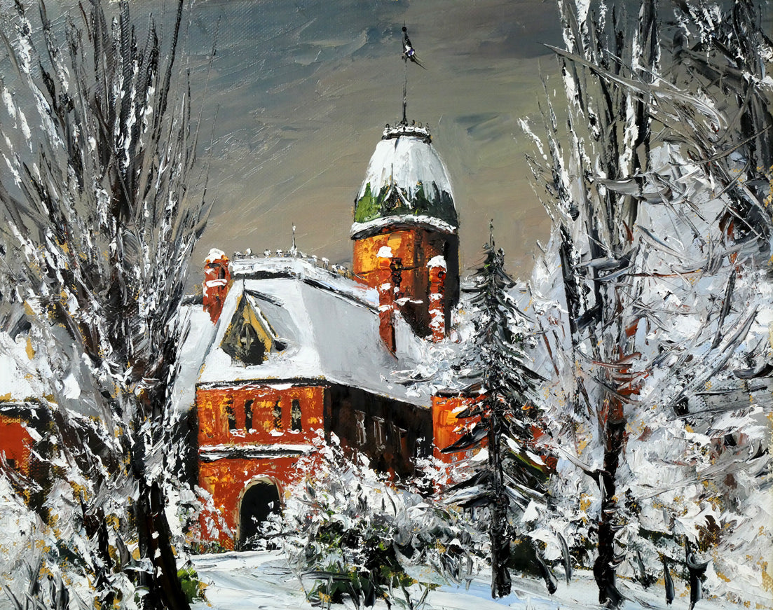 高橋哲夫「道庁」油絵・F20号 拡大画像1