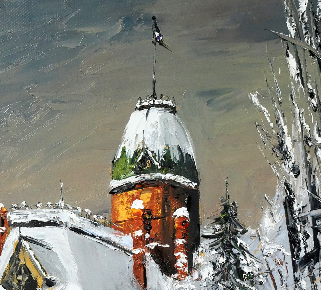 高橋哲夫「道庁」油絵・F20号 拡大画像2