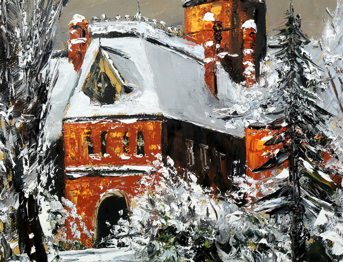 高橋哲夫「道庁」油絵・F20号 拡大画像3