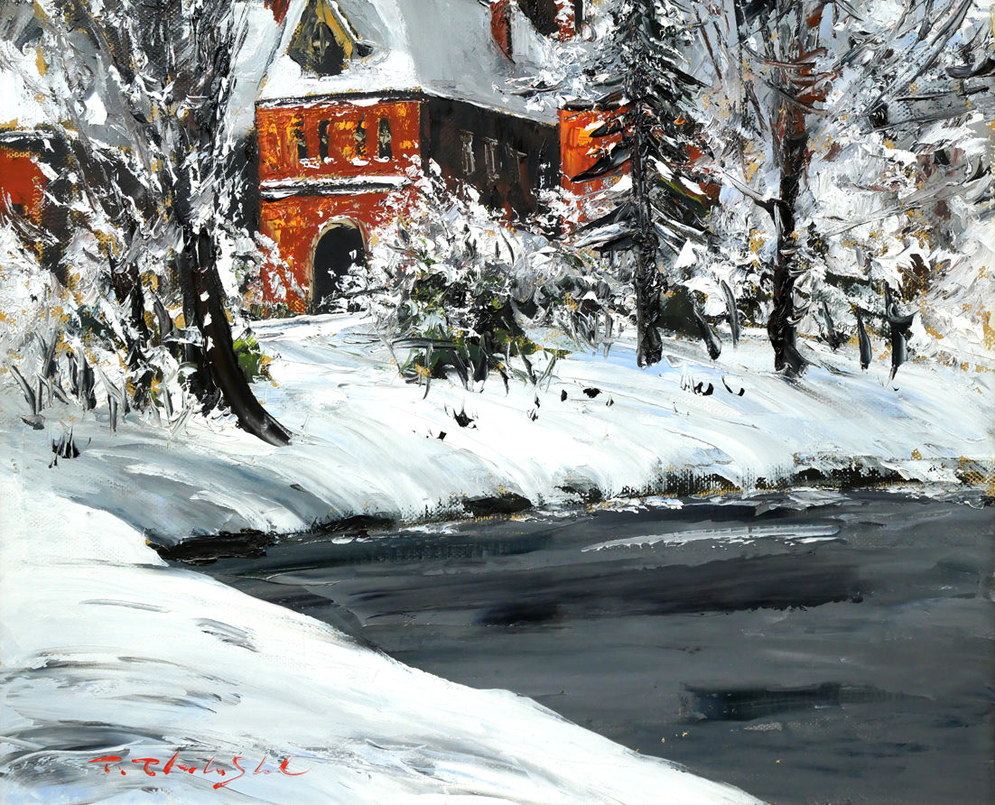 高橋哲夫「道庁」油絵・F20号 拡大画像4