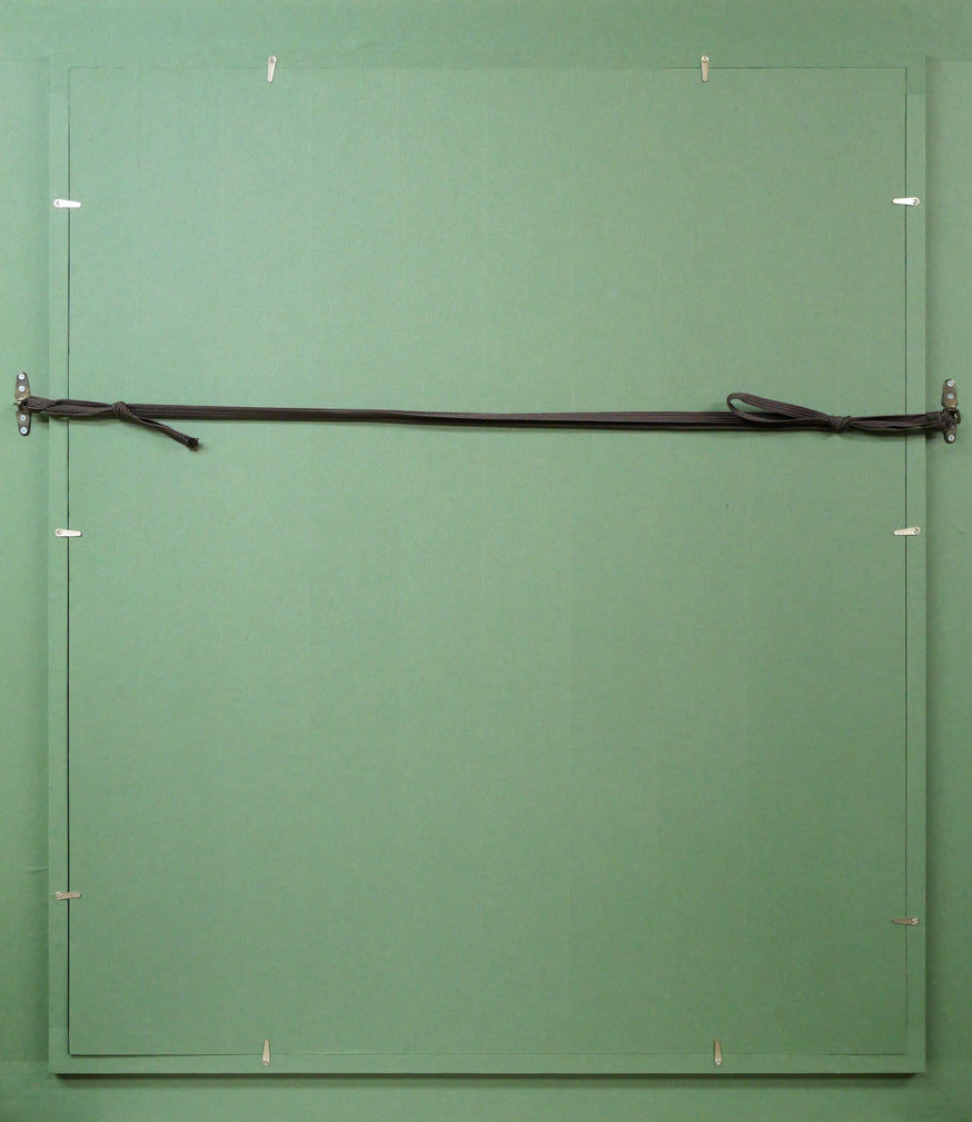 高橋哲夫「道庁」油絵・F20号 額縁裏側画像