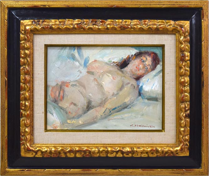 高光一也「裸婦」油絵・2号