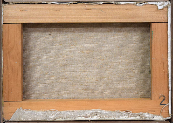 高光一也「裸婦」油絵・2号 キャンバス裏側画像