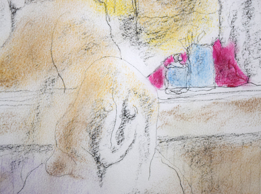 高山辰雄『部屋の中』現代画家素描選集(手彩色入り特装版)限定50部■頒価20万円 拡大画像7