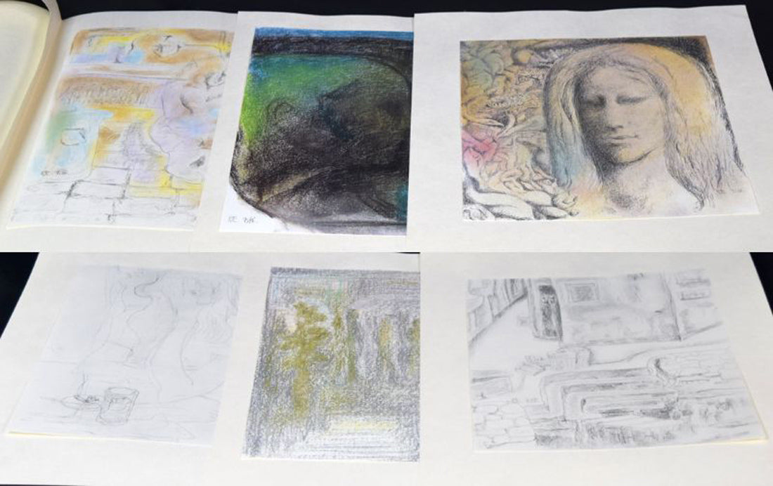 高山辰雄『部屋の中』現代画家素描選集(手彩色入り特装版)限定50部■頒価20万円 拡大画像12