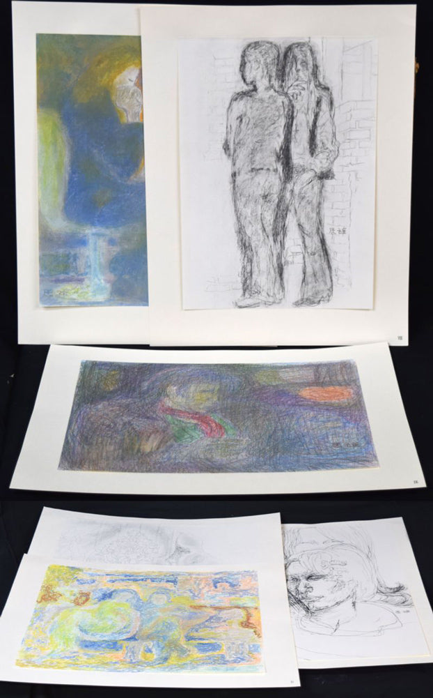 高山辰雄『部屋の中』現代画家素描選集(手彩色入り特装版)限定50部■頒価20万円 拡大画像10