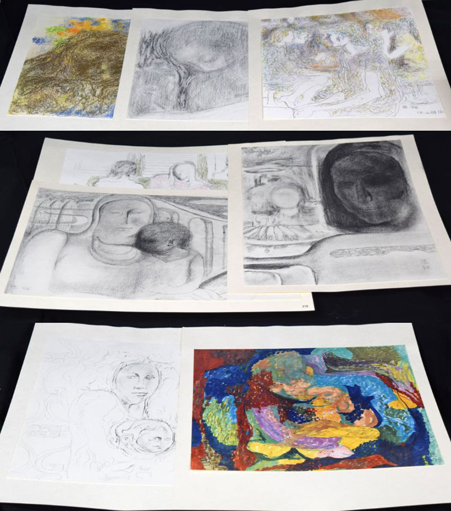 高山辰雄『部屋の中』現代画家素描選集(手彩色入り特装版)限定50部■頒価20万円 拡大画像11