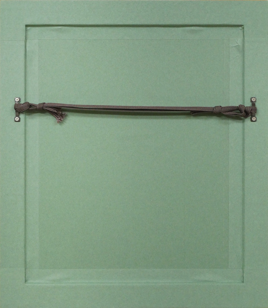 竹久夢二「夢二小品版画集より(加藤版画研究所)」木版画 額縁裏側画像