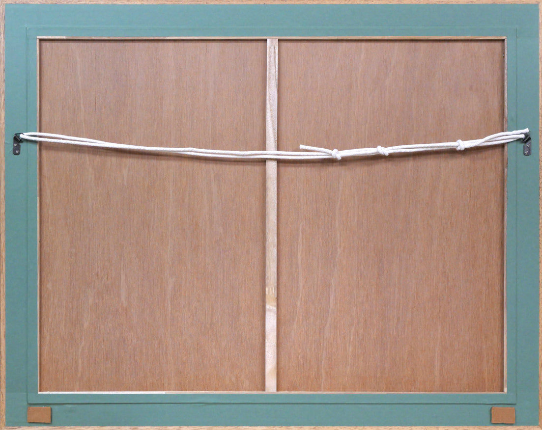 武宮秀鵬「銀河」リトグラフ 額縁裏側画像