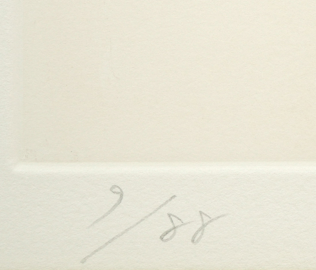 瀧下和之「桃太郎図 鬼ヶ島でウッシッシ。」銅版画 限定番号(ed,9/88)