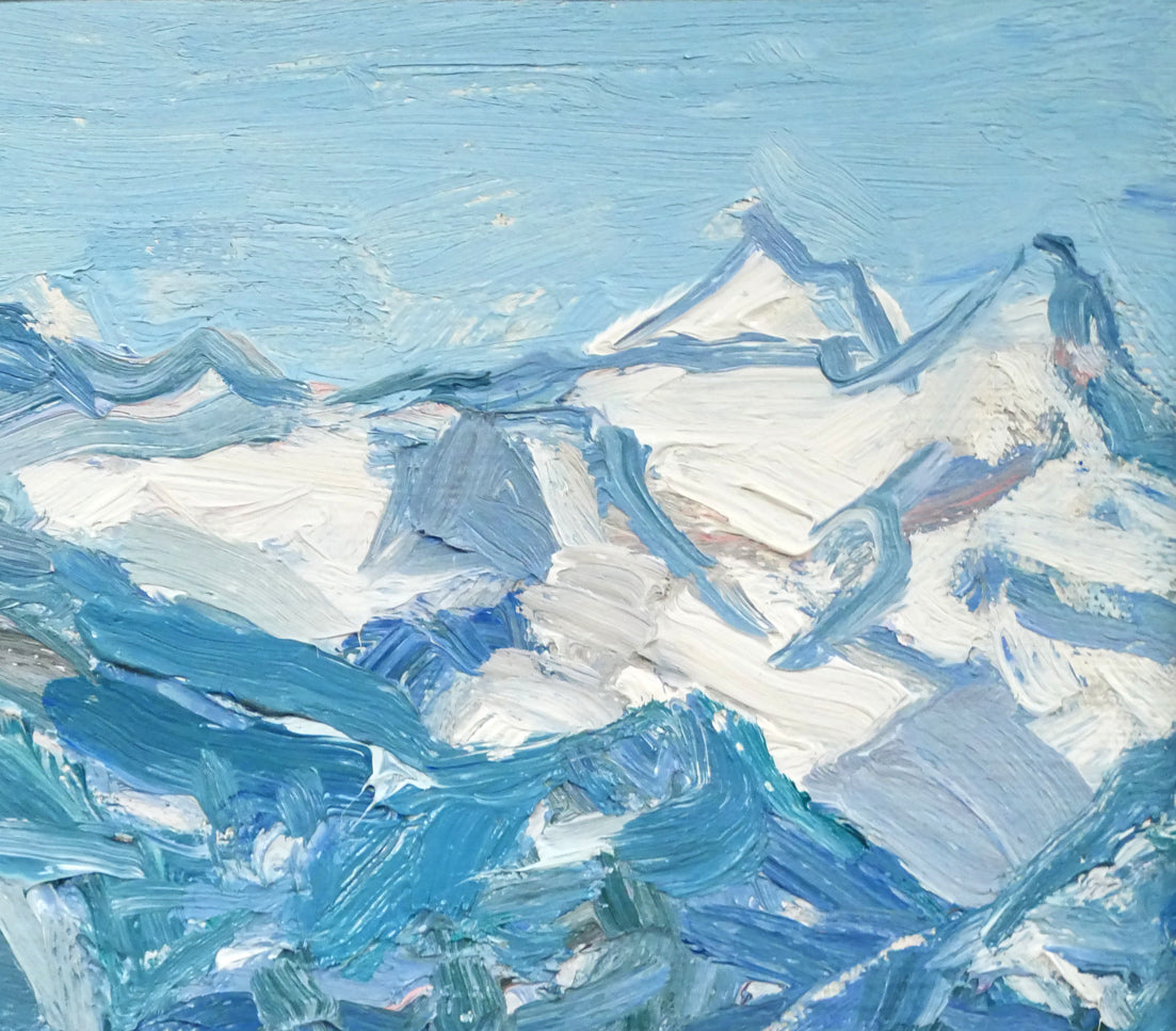 田村宏「ウーリ湖〔Lake Uri〕(スイス)」油絵・F6号 拡大画像2