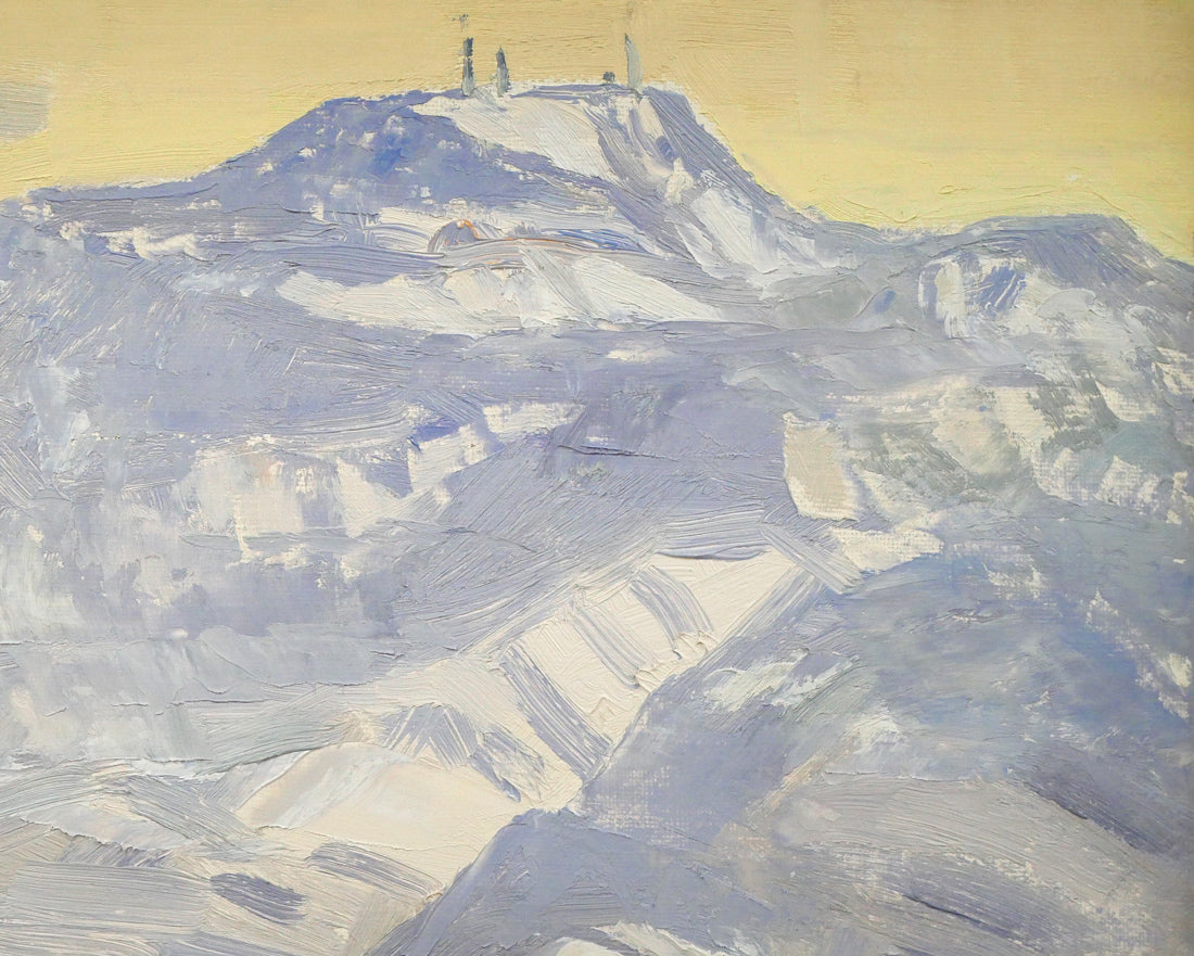 田村宏「眺・手稲山(札幌)」油絵・F6号 拡大画像2