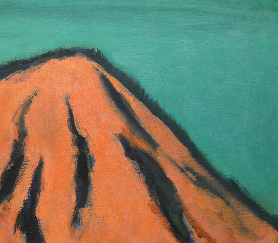 田辺三重松「山ひだ(羊蹄山)」油絵・F10号 拡大画像3