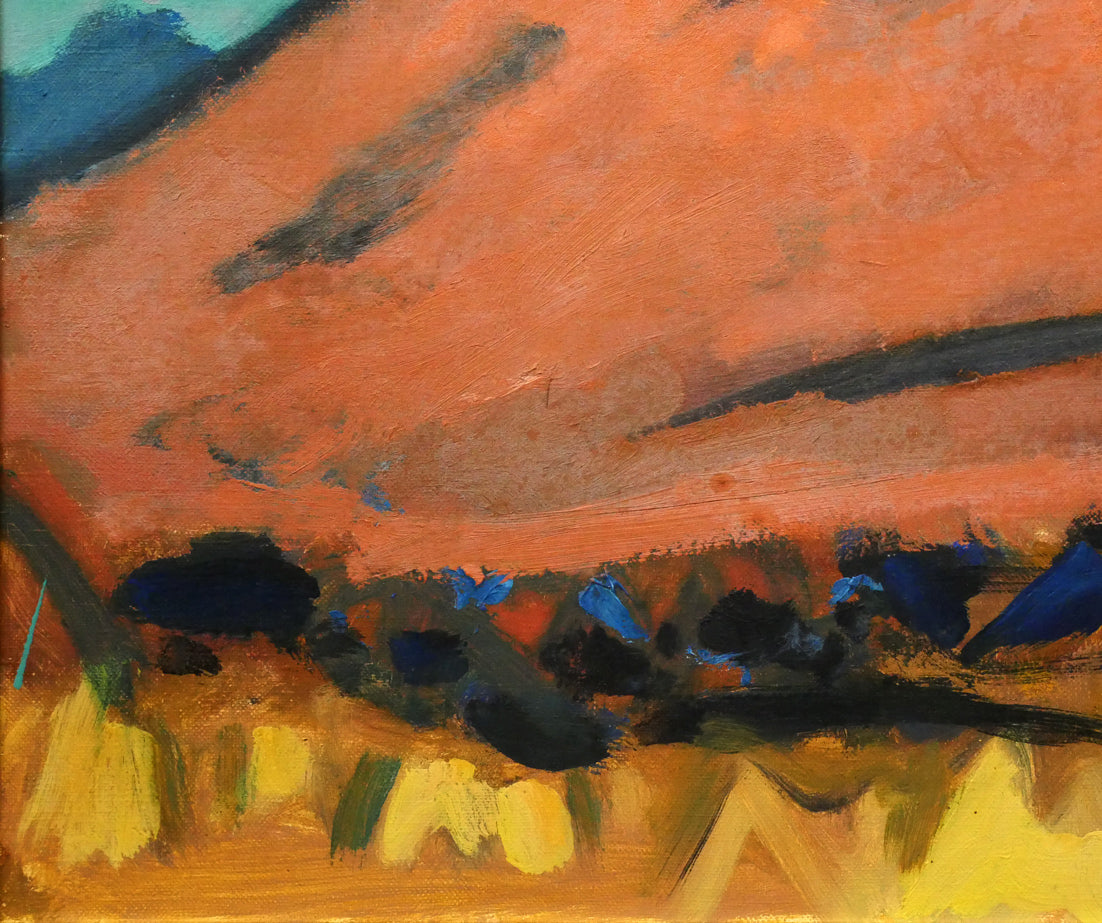 田辺三重松「山ひだ(羊蹄山)」油絵・F10号 拡大画像4