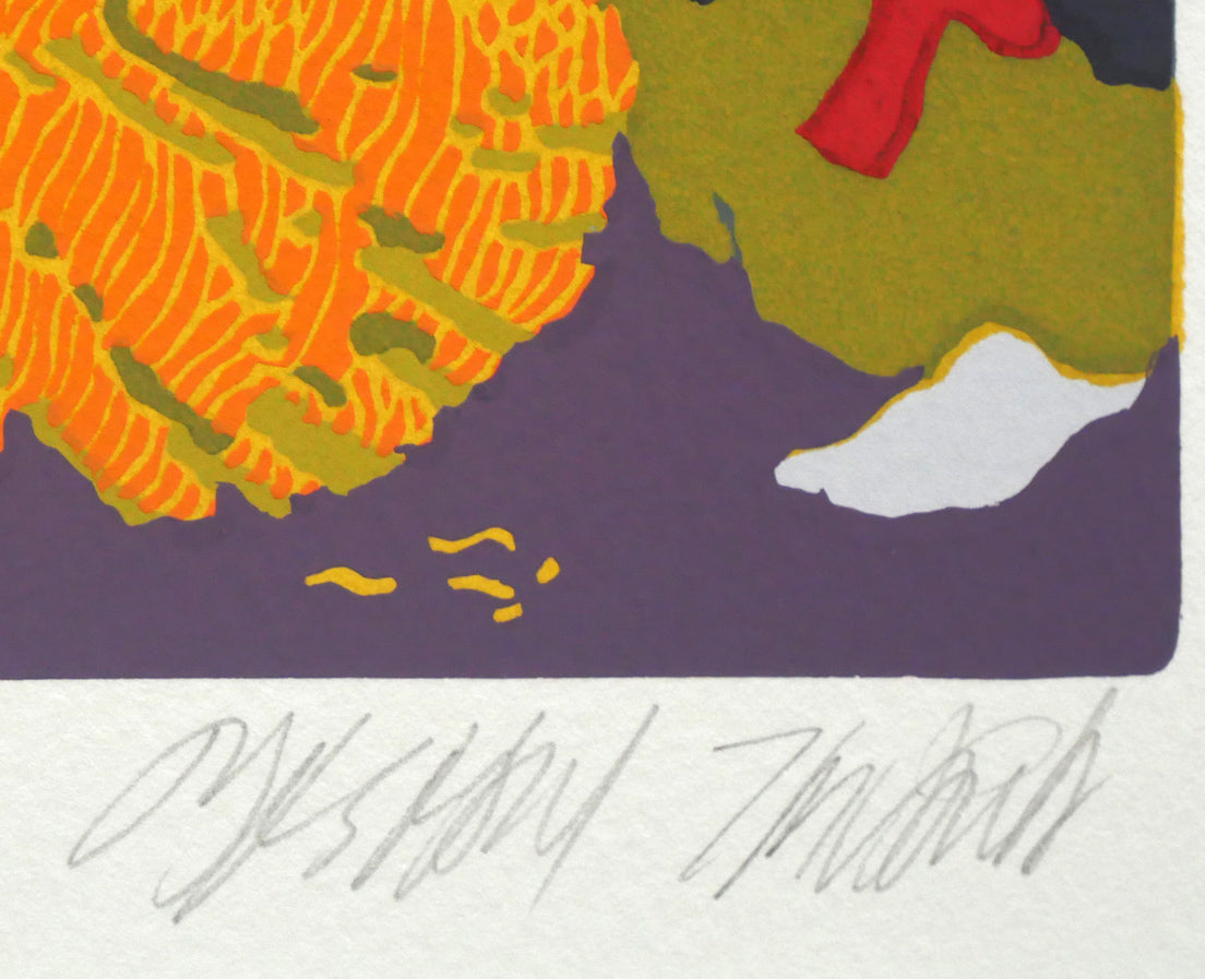 田中正秋「“だったん”お水取り」シルクスクリーン版画 本人直筆鉛筆サイン