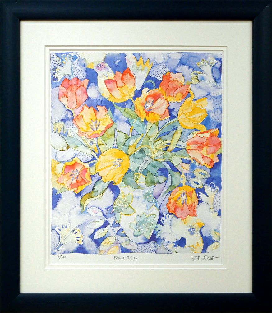 タニヤ ショート(TANYA SHORT)「French Tulips」リトグラフ