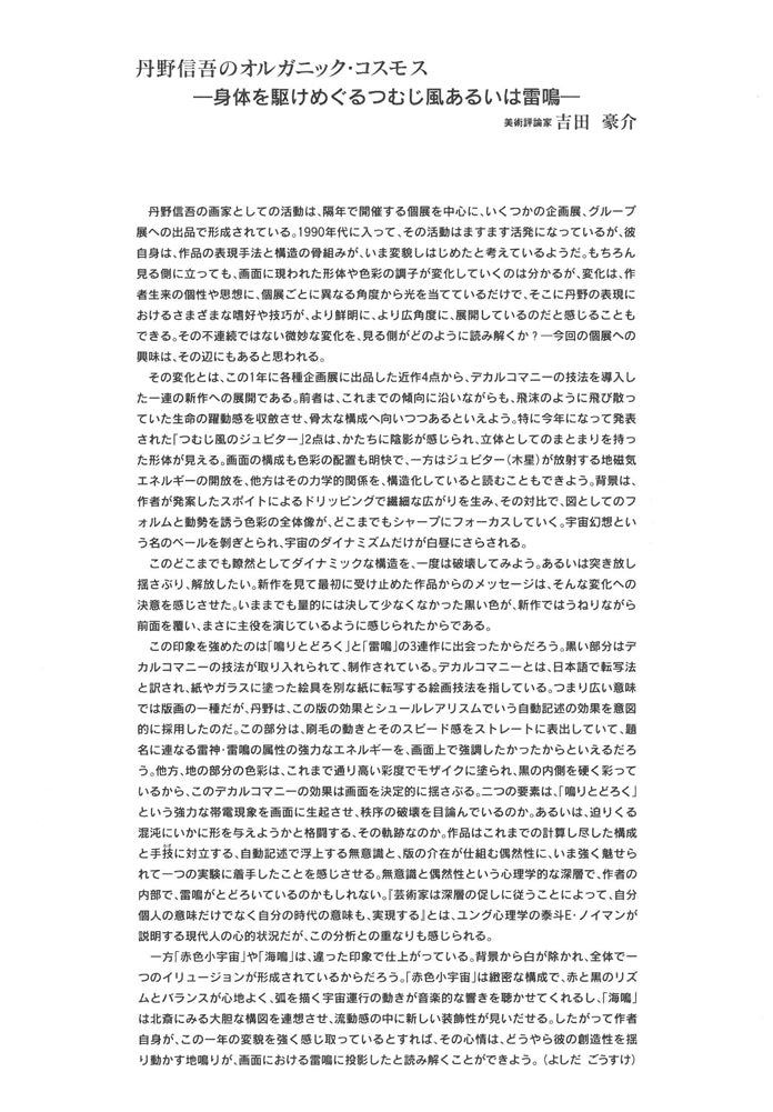 丹野信吾「容貌features」アクリル・パルプ 添付資料2