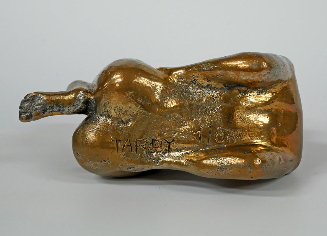 ミシェル タルディ(Michel TARDY)「横たわる女性」ブロンズ作品・限定品(ed,8) 作品裏側画像