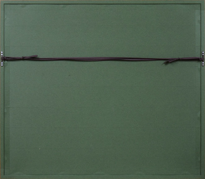 田崎広助「箱根朱富士」リトグラフ 額縁裏側画像