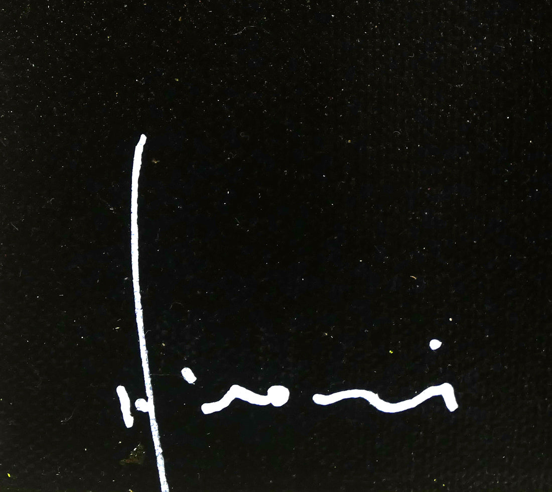 立川広己「薔薇」油絵・F6号 サイン拡大画像