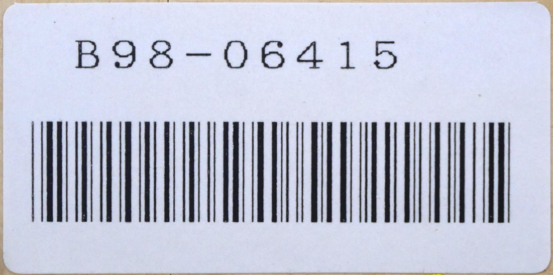 立川広己「薔薇」油絵・F6号 裏側拡大画像(「一枚の繪」管理番号シール)