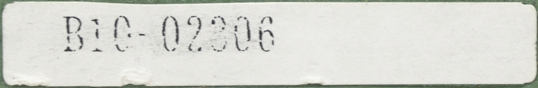 立川広己「紅花」油絵・SM 額裏シール拡大画像(「一枚の繪」管理番号シール)