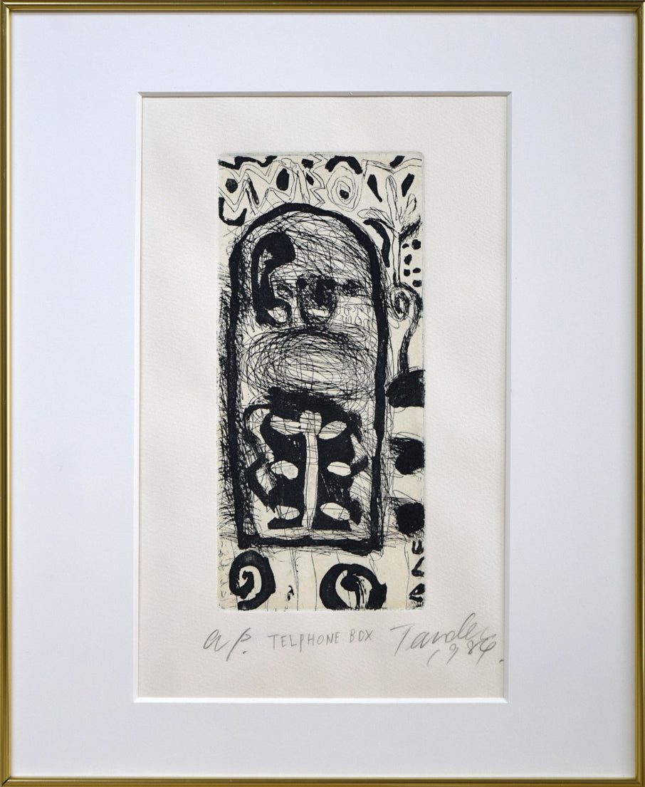 寺田一行「TELPHONE BOX」銅版画