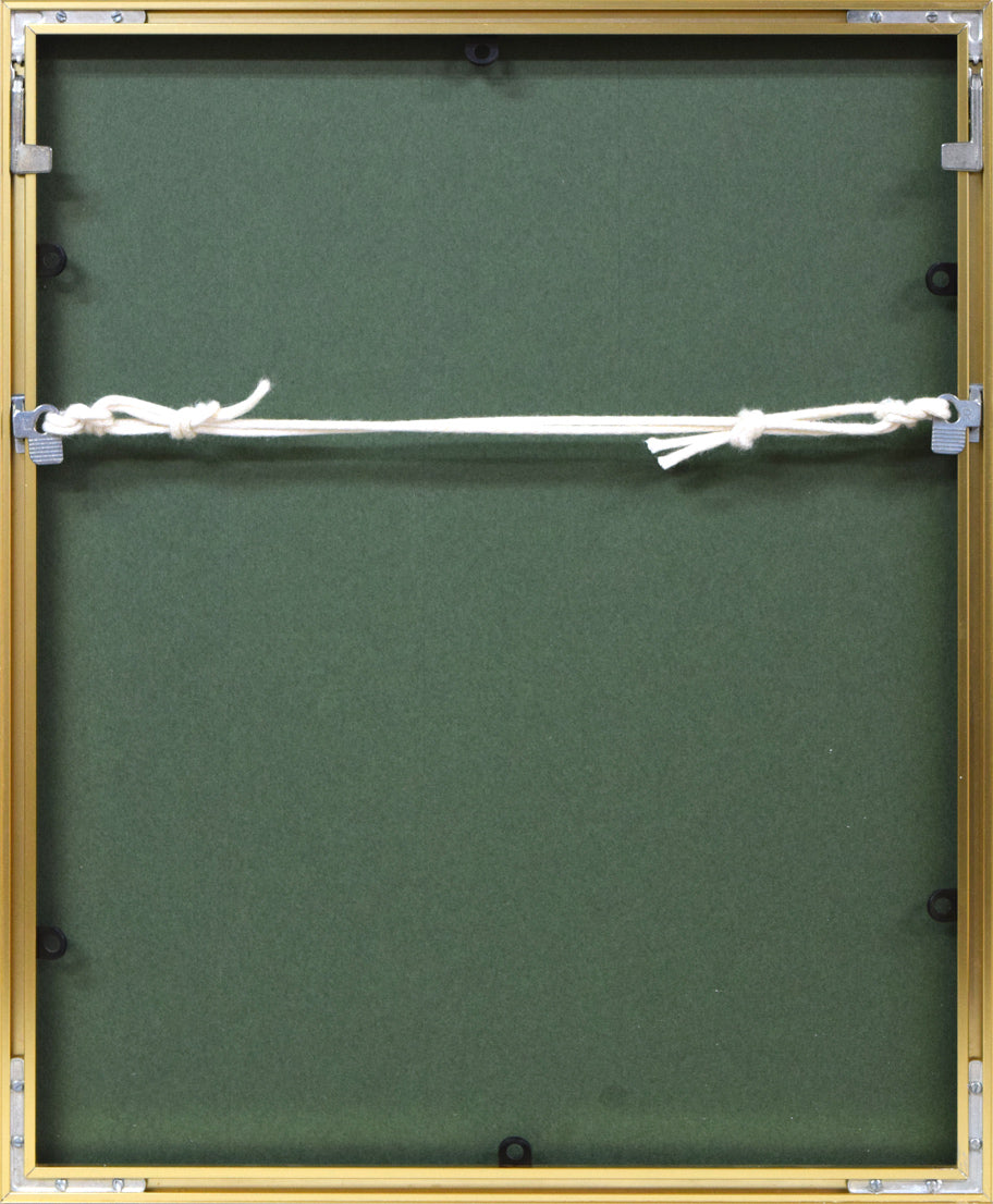 寺田一行「TELPHONE BOX」銅版画 額縁裏側画像