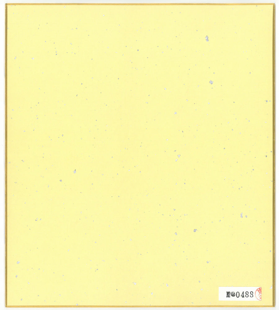 東郷青児「婦人像 (ピエール水彩額縁使用)」水彩画・色紙 作品裏側画像