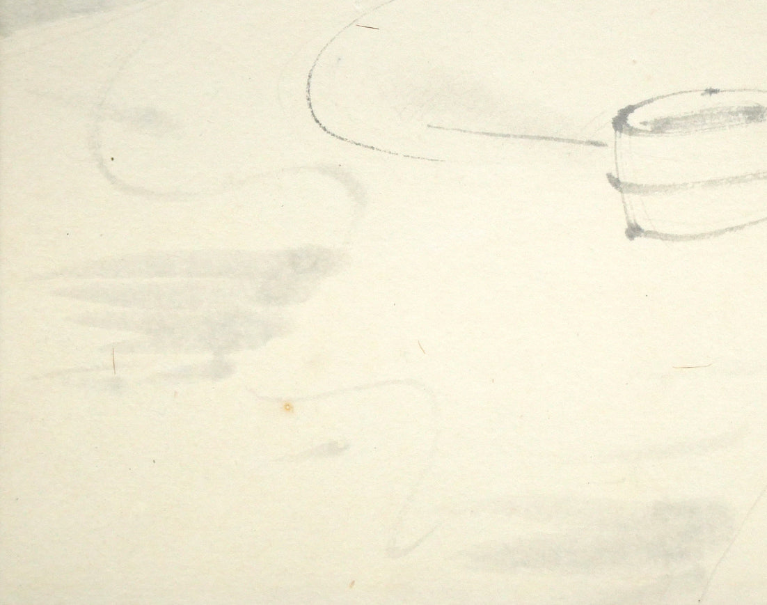 東郷青児「登別温泉 第一瀧本」水彩画・色紙 拡大画像6