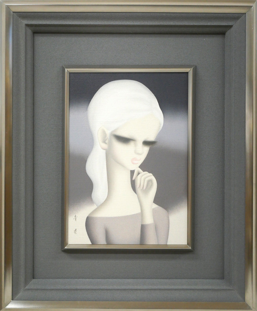 東郷青児「思い出」油絵・SM