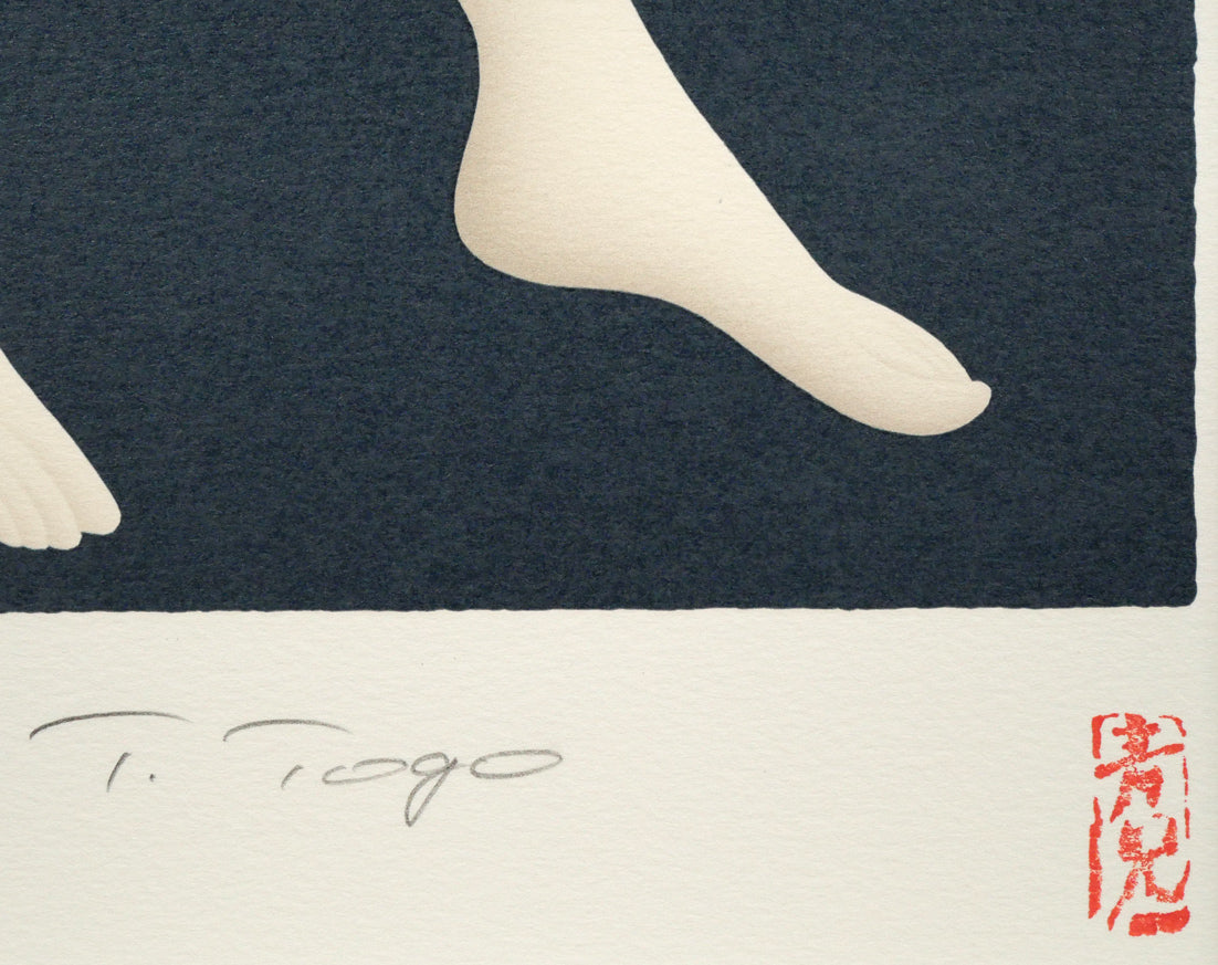 東郷青児「四重奏」リトグラフ 東郷たまみサイン・落款拡大画像