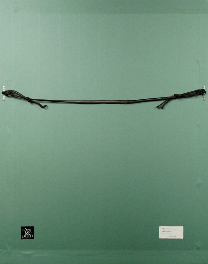 トム エバハート(TOM EVERHART)「SUMMER」リトグラフ 額縁裏側画像