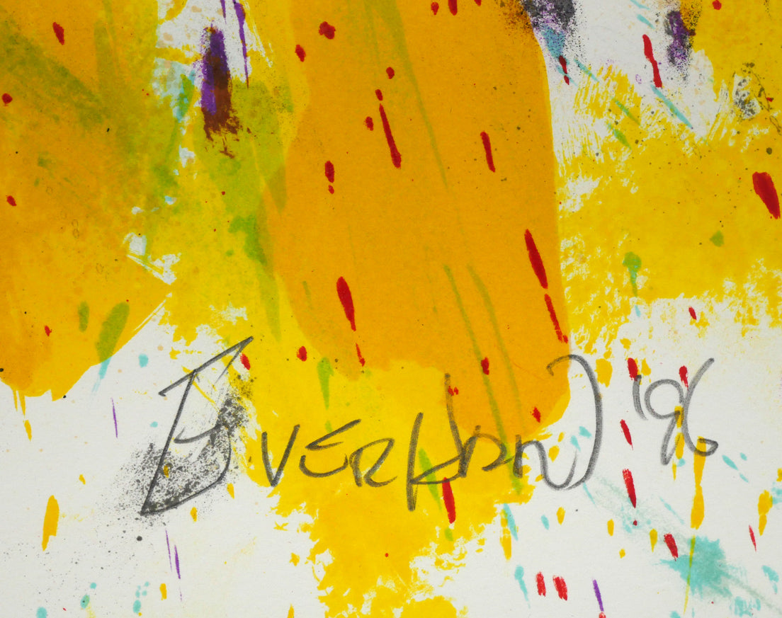 トム エバハート(TOM EVERHART)「SUMMER」リトグラフ 本人直筆鉛筆サイン、年記(1996年作)