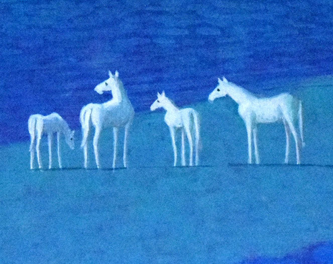 富谷一明「水辺の城」油絵・F8号 拡大画像4