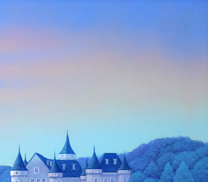 富谷一明「静日」油絵・F8号 拡大画像2