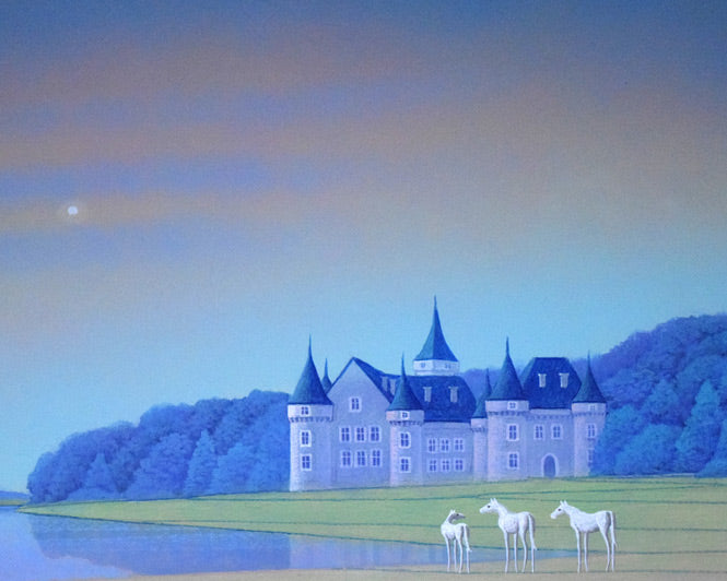 富谷一明「静日」油絵・F8号 拡大画像5