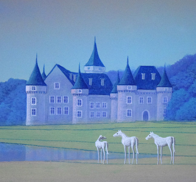 富谷一明「静日」油絵・F8号 拡大画像6