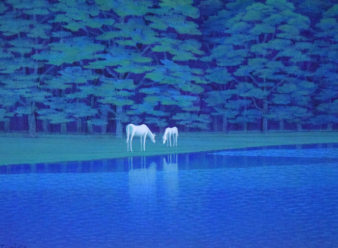 富谷一明「汀」油絵・F8号 拡大画像5