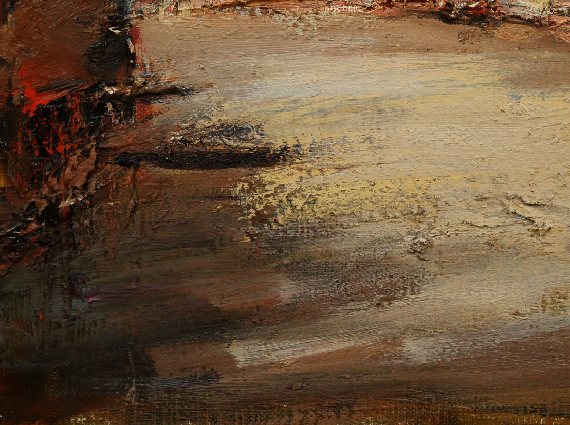 友成晴雄「ヴェニス」油絵・F4号 拡大画像3