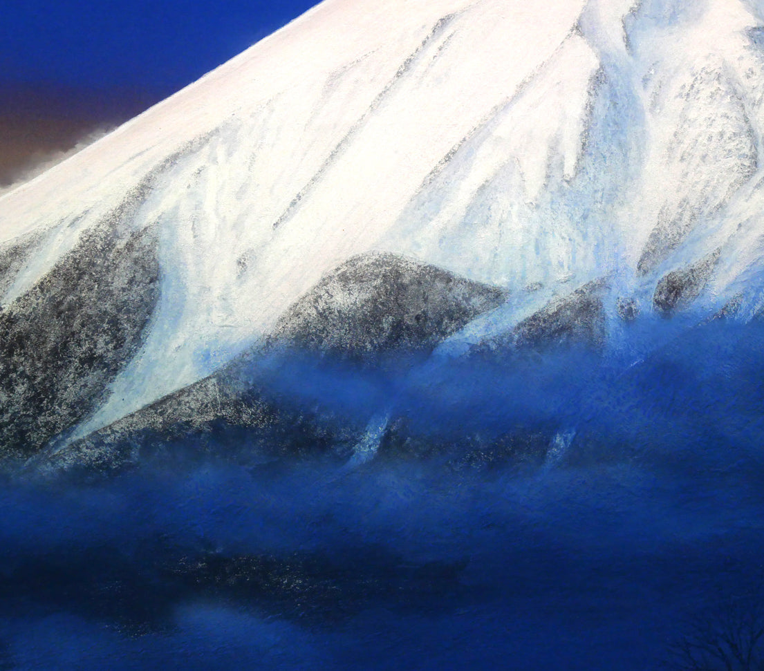 遠山幸男「暁富士」日本画・P15号 拡大画像3