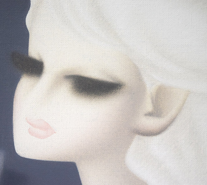 東郷青児「花束」油絵・F4号 拡大画像3